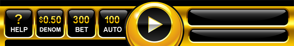 A yellow and black button with a white arrow in the center
Description automatically generated